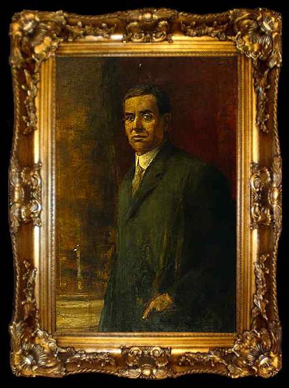framed  unknow artist Oil painting of Minnesota Governor John A. Johnson, ta009-2